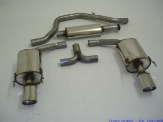 FMS 70mm Duplex-Anlage Edelstahl Opel Insignia Frontantr (0G-A) 1.6l Turbo 132kW