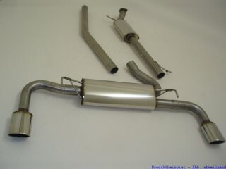 FMS 70mm Duplex-Anlage Edelstahl Opel Mokka Allrad (J-A, ab 12) 1.4l Turbo 103kW