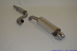 FMS 76mm (3 Zoll) Anlage Edelstahl VW Golf IV Lim (1J,97-03) 1.9TDI  981412-X3