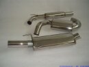 FMS 76mm (3 Zoll) Anlage Edelstahl VW Golf III VR6 2.8l 128kW mit Turboumbauten