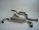 FMS 76mm Duplex-Anlage Edelstahl Ford Focus II RS (DA3-RS) 2.5Turbo 224/257kW