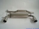 FMS 76mm Duplex-Anlage Edelstahl VW Golf IV Lim 4-Motion (1J,98-) 2.8l V6 150kW