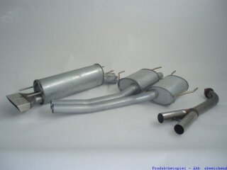 FMS Gruppe A Anlage aluminierter Stahl Opel Omega B Lim (9.99-03) 2.2l 16V 106kW